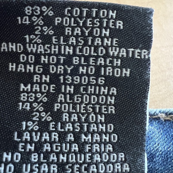 NWT GRACE in LA Women's Flare Leg Buttons High Rise Stretch Blue Denim Jeans 26 - Picture 7 of 16